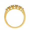 Half Eternity Gold Ring adorned with Diamonds