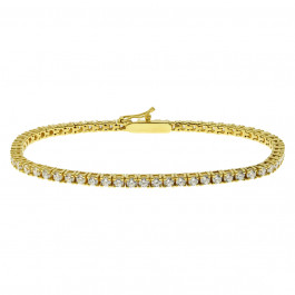 Gold Diamond Tennis Bracelet