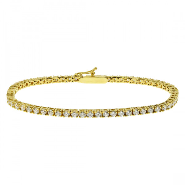 18K Gold Tennis Bracelet adorned with Diamonds