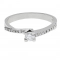 18K White Gold Diamond Pave Ring