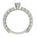 18K White Gold Diamond Engagement Ring