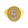 Δαχτυλίδι Σεβαλιέ Χρυσό με Μονόγραμμα από Μπριγιάν
