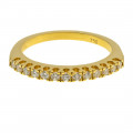 Half Eternity 18K Gold Diamond Ring