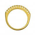 Δαχτυλίδι Χρυσό Μισόβερο με Μπριγιάν