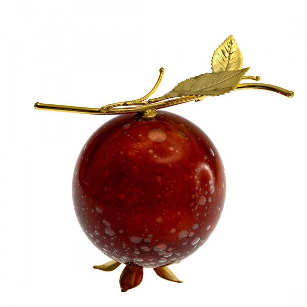 2023 Handmade Charm Pomegranate made of Hand-blown Crystal