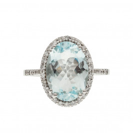 Aquamarine Cocktail Ring