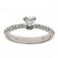 Diamond Engagement Ring in White Gold