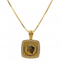 18K Gold Pendant with your Astrological Sign adorned with Diamonds