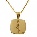 18K Gold Pendant with your Astrological Sign adorned with Diamonds