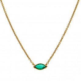 Emerald Gold Necklace