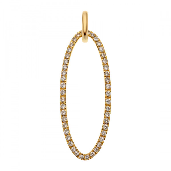 Yellow Gold Pendant adorned with Diamonds