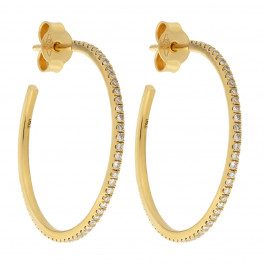 Diamond Hoop Earrigns