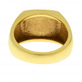 Χρυσό Δαχτυλίδι Chevalier με Μπριγιάν