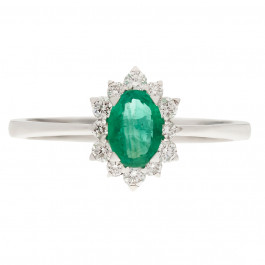 Emerald Diamond Ring