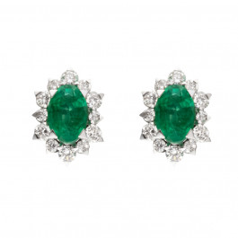 Emerald Stud Earrings