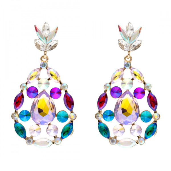 Stainless Steel Earrings adorned with Austrian Crystals