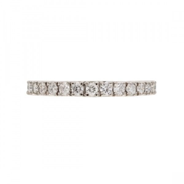 Platinum Eternity Band adorned with Diamonds