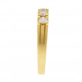 18K Gold Ring adorned with five Diamonds