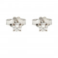 White Gold Stud Diamond Earrings