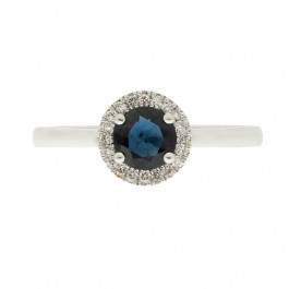 Sapphire Solitaire Ring