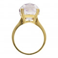 Gold Solitaire Ring adorned with an Amethyst