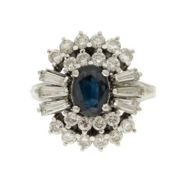 White Gold Sapphire Ring