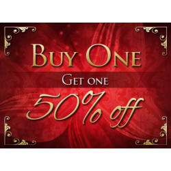 Buy One Get One 50% OFF