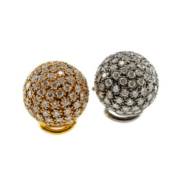 Σκουλαρίκια Δίχρωμα με Diamonds