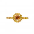 14K Gold Ring with Natural Fancy Deep Yellowish Orange Diamond