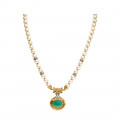 Κολιέ με Μαργαριτάρια Ιαπωνίας και Turquoise Περσίας