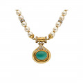 Κολιέ με Μαργαριτάρια Ιαπωνίας και Turquoise Περσίας
