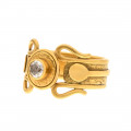 Gold Handmade Ring with Diamond