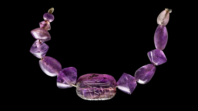 egyptian amethyst necklace
