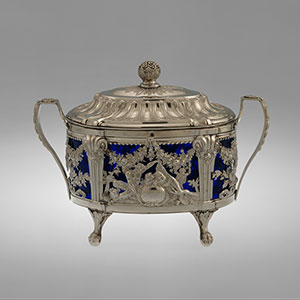 king louis XIV platinum sugar bowl