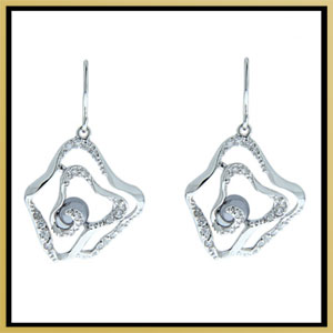 contemporary pearl earrings