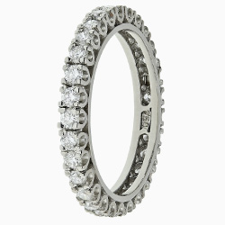 white gold diamond eternity band