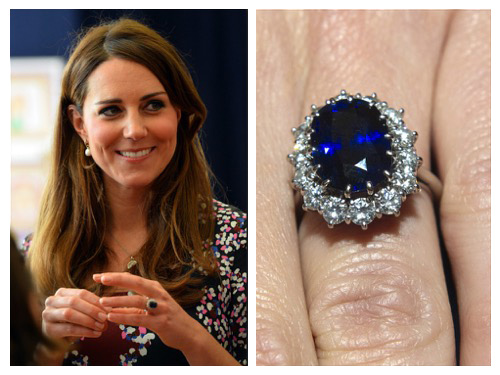 princess Diana duchess Cate engagement ring