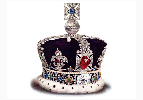Black Prince's Ruby on British Imperial Crown