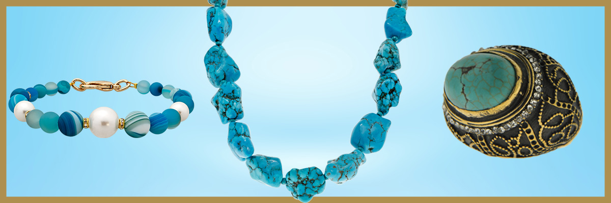 jewelry in blue