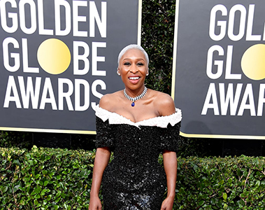 cynthia erivo at the 2020 golden globes