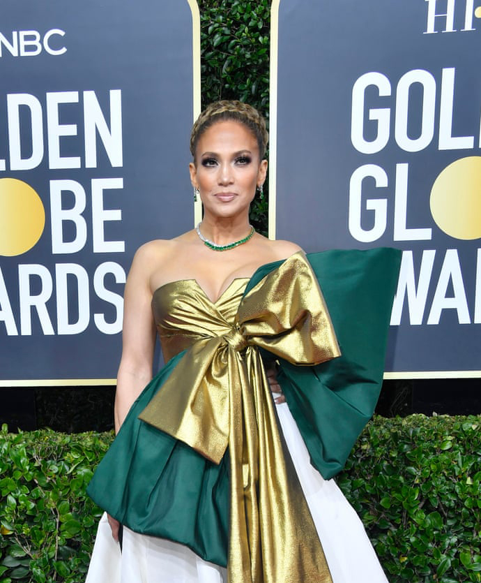 Jennifer Lopez at the 2020 Golden Globes